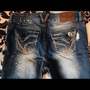 Ariya Jeans, size 5/6 destroyed bootcut